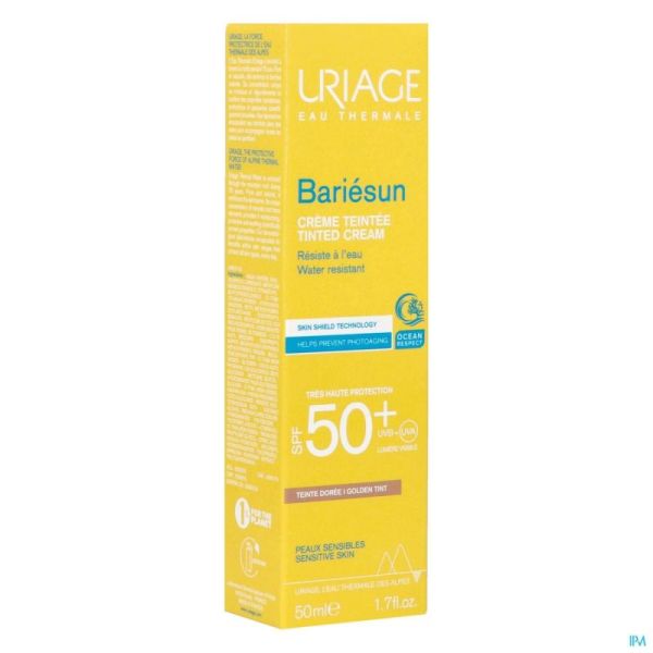 Uriage Bariesun Creme Teintee Ip50+ Doree 50ml Nf