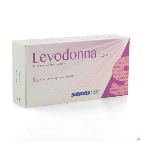 Levodonna 1,5 mg sandoz comp 1 x 1,5 mg