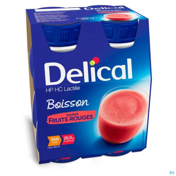 Delical hphc 360 fruits rouges    4x200ml