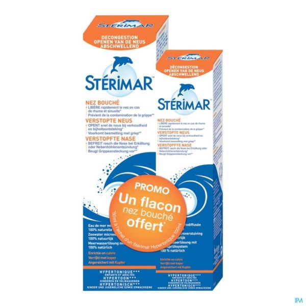 Sterimar isotonic 100ml+hypertonic nez bouche 50ml