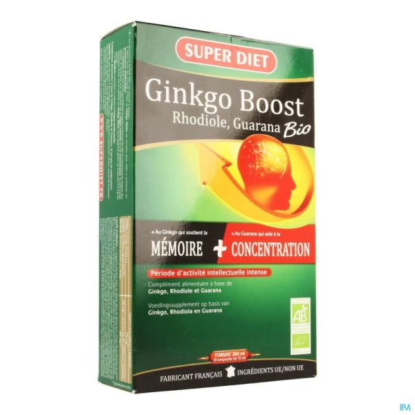 Super Diet Ginkgo Boost Bio Amp 20