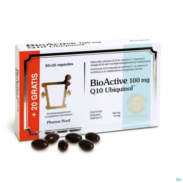 Bio active q10 100mg    caps 60+20