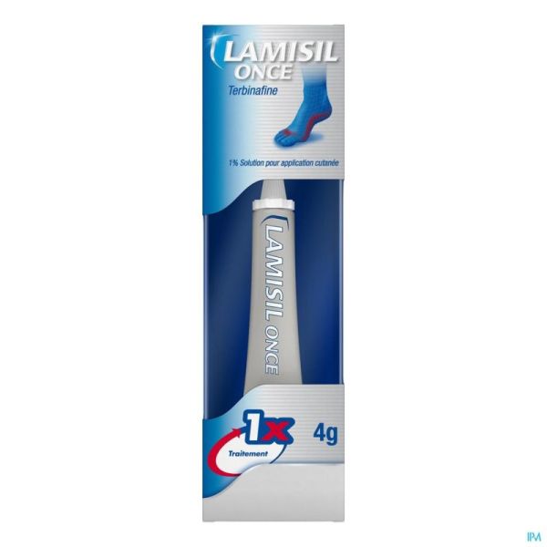 Lamisil once 1 % sol usage cutane 4 g