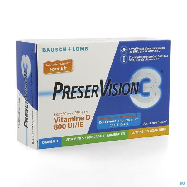 Preservision 3 + vit d3    caps 60