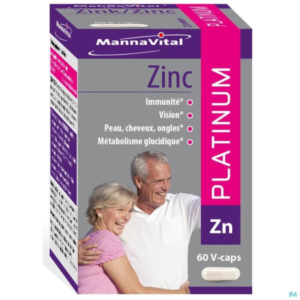 Mannavital zinc platinum v-caps  60