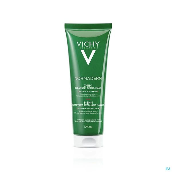 Vichy Normaderm Gel Nettoyant 3en1 125ml