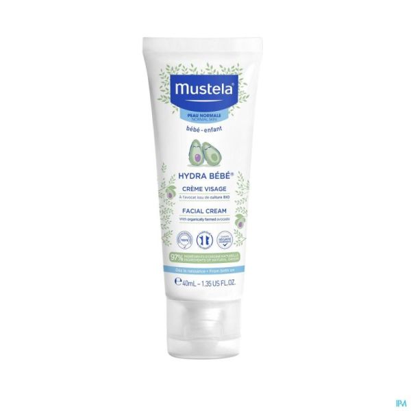 Mustela bb hydra creme visage nf tube 40ml