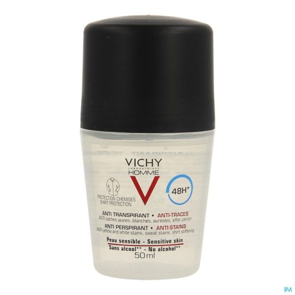 Vichy homme deo a/trans a/tra.prot. 48h bille 50ml