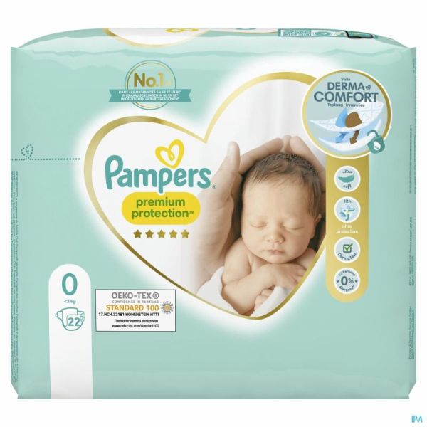 Pampers premium protection pack t0    22