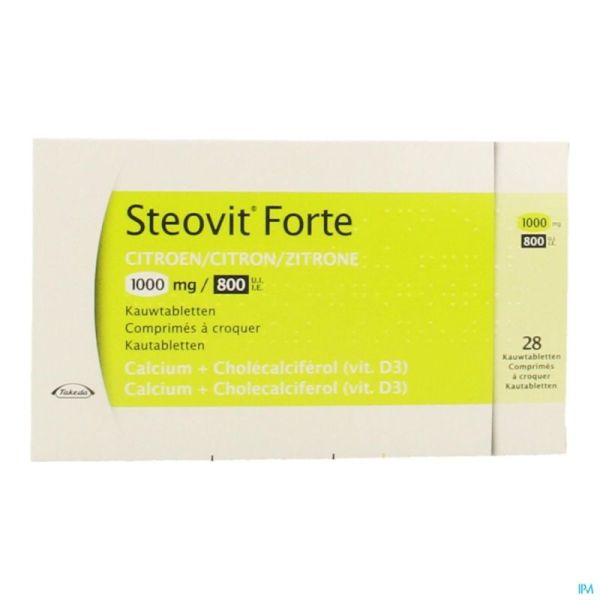 Steovit forte 1000mg/800ui  comp croq 28