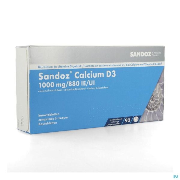 Sandoz calcium d3 comp a macher 90x1000 mg/880ie