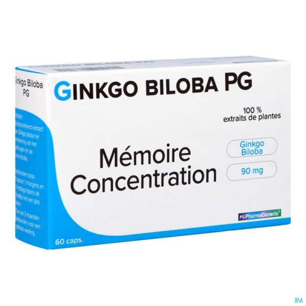 Gingko biloba pg pharmagenerix    caps  60