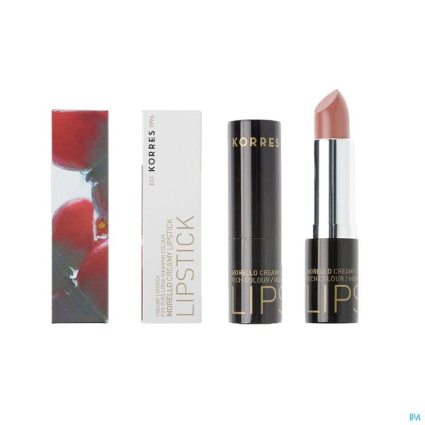 Korres km lipstick morello 04 honey nude