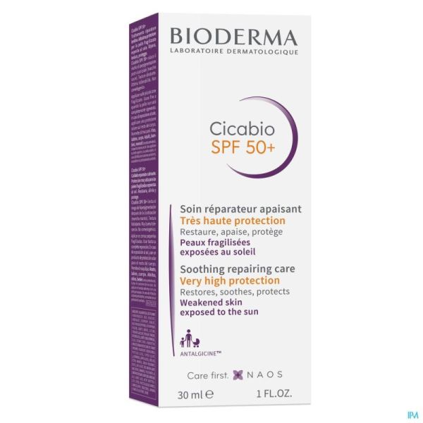 Bioderma cicabio ip50+ cr repar. apaisante    30ml