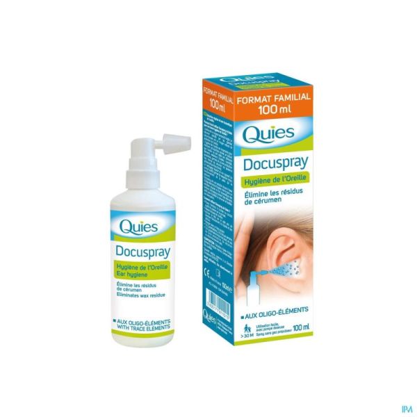 Quies docuspray hygiene oreille s/gaz  spray 100ml