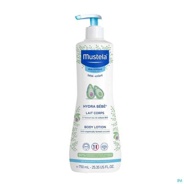 Mustela pn hydra bb lait corps 750ml