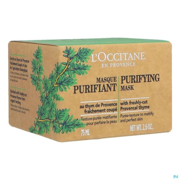 L'occitane masque purifiant 75ml