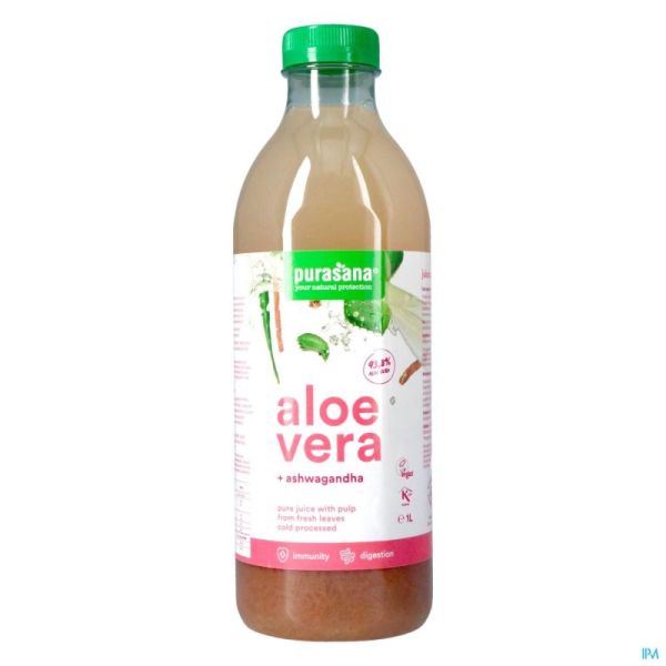 Purasana Vegan Aloe Vera + Ashwagandha 1l