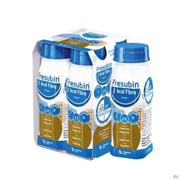 Fresubin 2kcal fibre drink cappuccino fl 4x200ml