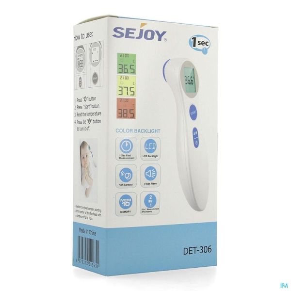 Sejoy thermometre infrarouge s/contact