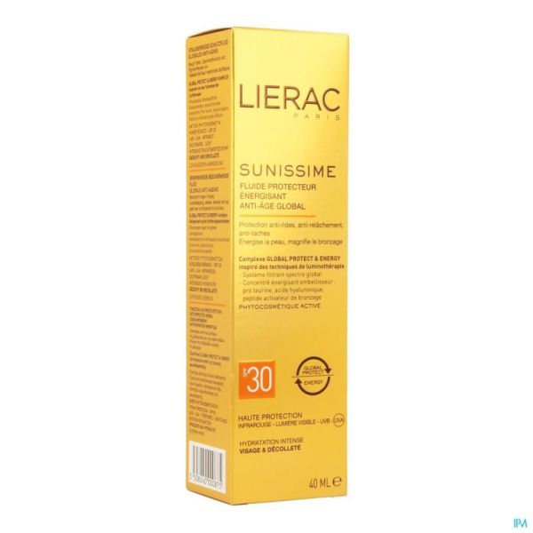 Lierac sunissime fluide visage ip30 prot.ener 40ml