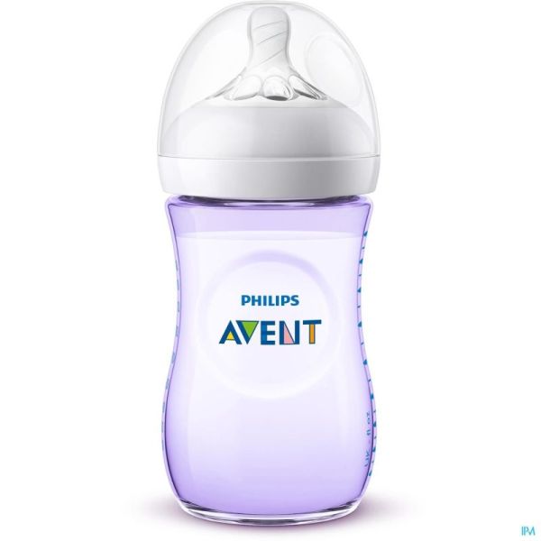 Philips avent natural 2.0 biberon 260ml purpel