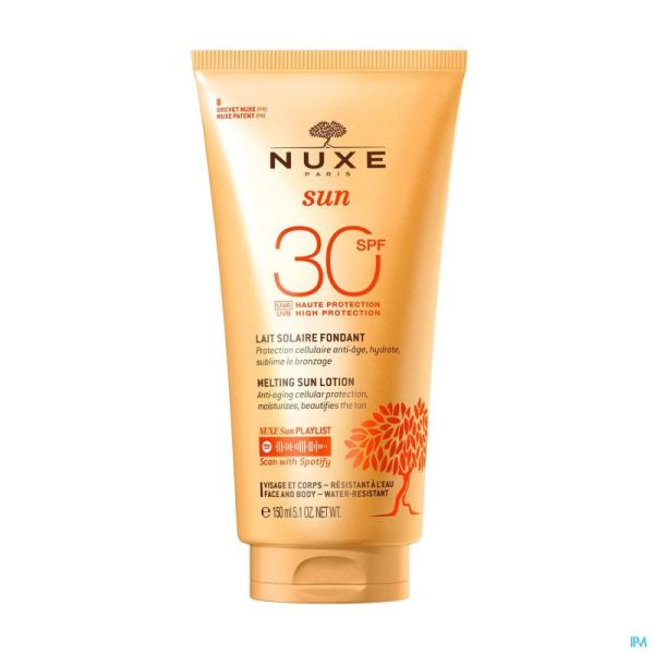 Nuxe sun lait fondant ip30 visage&corps tube150ml