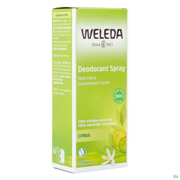 Weleda citrus deodorant spray 100ml